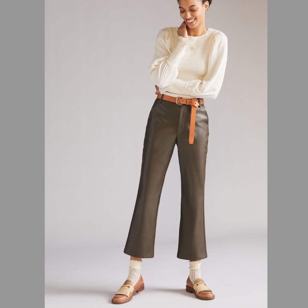 Avec Les Filles Anthropologie Faux Leather Pants